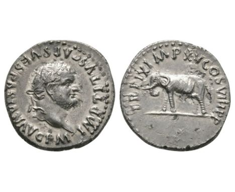 80 AD. Rome mint. Obv: IMP TITVS CAES VESPASIAN AVG P M legend with laureate head right. Rev: TRP IX IMP XV COS VIII PP legen