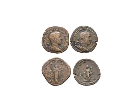 244-247 AD. Rome mint. Obv: IMP M IVL PHILIPPVS AVG legend with laureate and draped bust right. Rev: ANNONA AVG legend with S