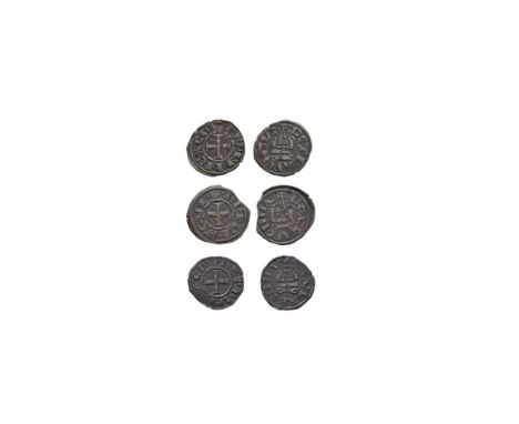 1285-1289 AD. Obvs: small cross with K R PRINC ACH legend. Revs: castle Tournois with DE CLARENCIA legend. CCS 12. 2.72 grams