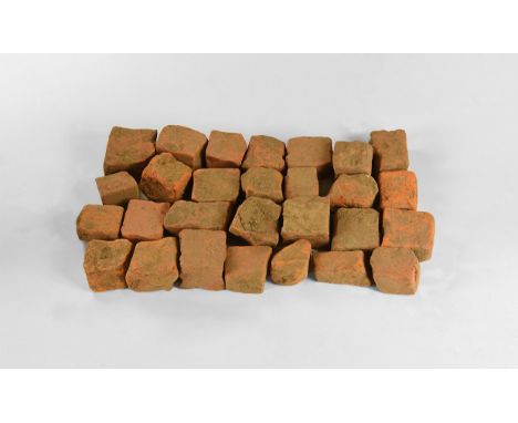 1st century BC-1st century AD. A group of twenty-eight ceramic fragments, most of cubic shape.  565 grams total, 30mm average