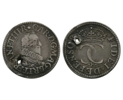 1631-1639 AD. Nicholas Briot's coinage. Obv: profile bust with CAR D G MAG BRIT FRAN ET HI R legend with 'small lozenge' mint