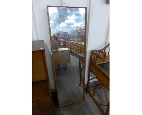 A teak framed mirror 