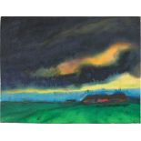 Emil Nolde. „Marschlandschaft mit Bauernhof“.