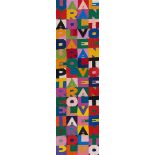 Alighiero Boetti. „Una parola al vento due parole al vento tre parole al vento 100 parole al …. 1989