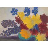 Emil Nolde. Dahlien und Rittersporn. Vor 1933