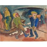 Karl Schmidt-Rottluff. „Fischer am Strand“. 1924