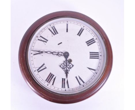 Smiths Clocks &amp; Watches Ltd - A vintage mid 20th century 1961 wall clock. White face with Roman numeral ebonised chapter 