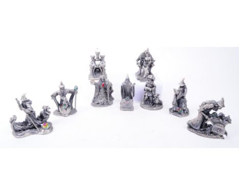 WAPW - Collection of late 20th century ten myth and magic pewter figures. Comprised of The Loremaker no. 3078, The Protector 