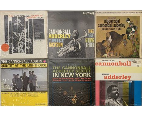 THE CANNONBALL ADDERLEY QUINTET - LP PACK. A pack of 9 x LPs (5 x UK, 3 x US, 1 x EU). Titles are Nippon Soul: Cannonball Add