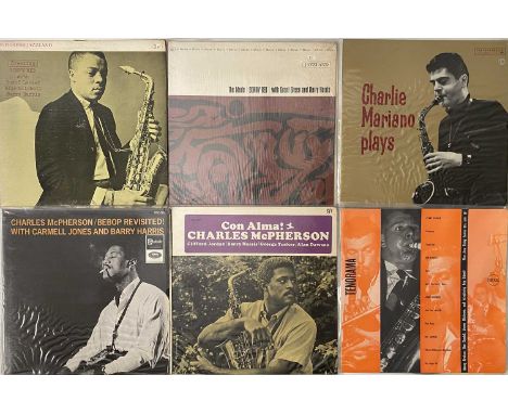 SAXOPHONE SUPREMACY - JAZZ LP COLLECTION. A fantastic collection of 16 jazz sax LPs. Artists/ titles include Charlie Mariano 