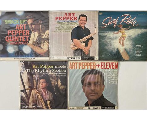 ART PEPPER - LP PACK. A super selection of 5 jazz LPs by Art Pepper. Titles include Surf Ride (MG 12089, 60s reissue, no deep