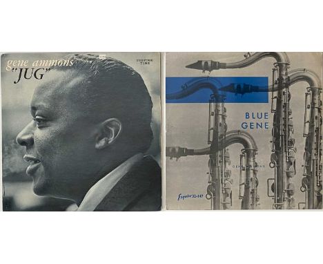GENE AMMONS - LP RARITIES. A pack of 2 x LPs. Titles are Blue Gene (32-147, strong Ex record/ VG+ sleeve) and Jug (Prestige 7