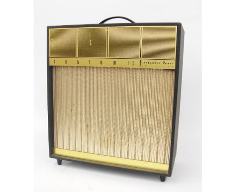 Custom WEM custom 15 guitar amplifier, requires attention as only the microphone channel appears to be currently functioning 