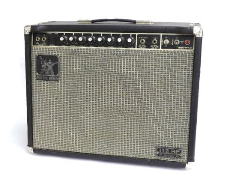 Music Man 112-RP-65 guitar amplifier, made in USA, ser. no. DM02373, chassis no. 2165RP, with Mesa Black Shadow MS-12 speaker