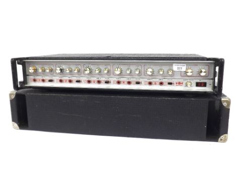 HH Electronic MA100 five channel amplifier head, ser. no. 21380, in working order, case