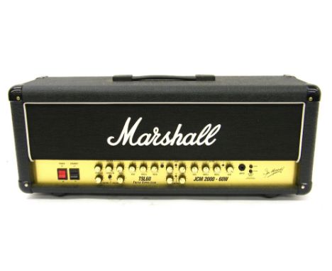 Marshall JCM2000 TSL60 guitar amplifier head, ser. no. M-2002-42-0454-A, appears to be in working order, heavy duty cover 