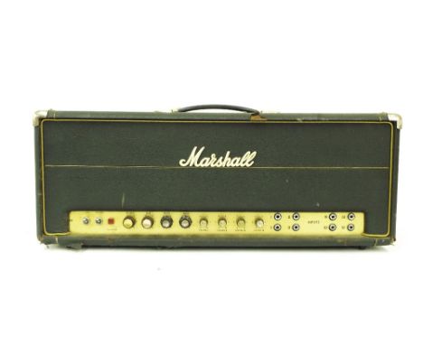 1969/70 Marshall JMP Major guitar amplifier head, ser. no. A8067A, replaced front knobs, appears to turn on although requires