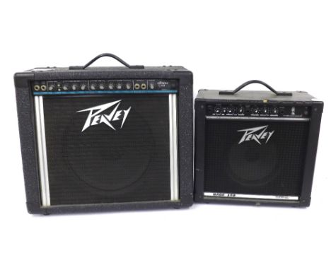 Peavey Express 112 guitar amplifier, made in USA, ser. no. 1A-04858048; together with a Peavey Rage 158 guitar amplifier (2)