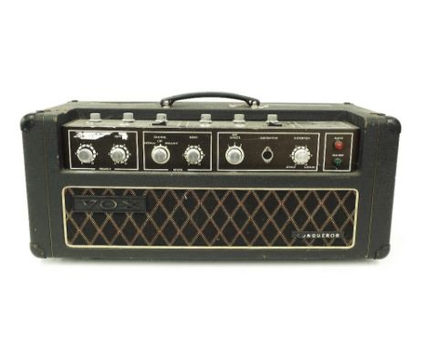 Vintage Vox Conqueror Solid State guitar amplifier, ser. no. ST1238, appears to be working