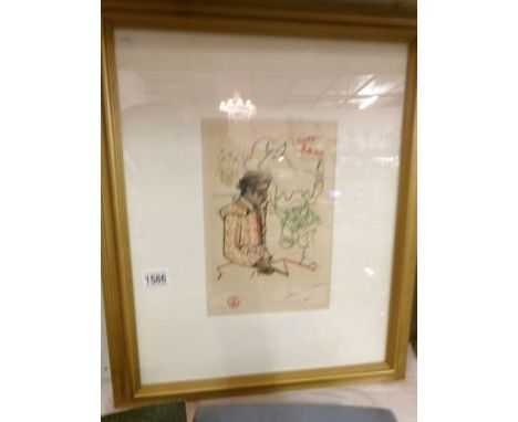 A Jean Cocteau artist print signed in pencil