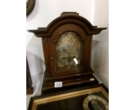 A walnut bracket clock