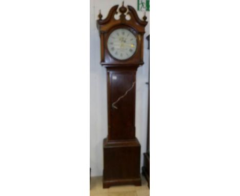 A 30 hour long case clock by Hutchenson, Retford