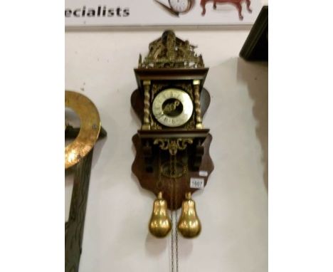 A Dutch Zandammer Atlas wall clock, complete