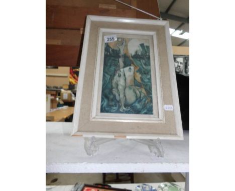 A framed and glazed print of an original oil painting entitled 'The Emerging Spirit'