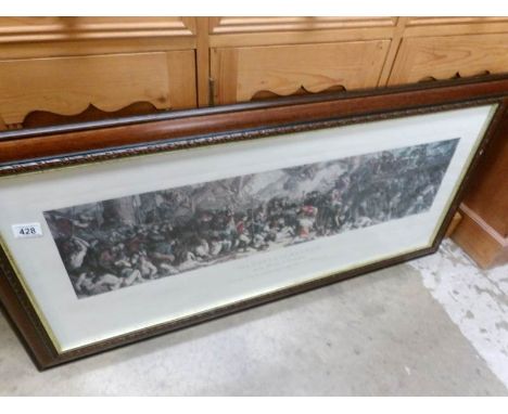 A framed and glazed print entitled 'The Death of Nelson'
