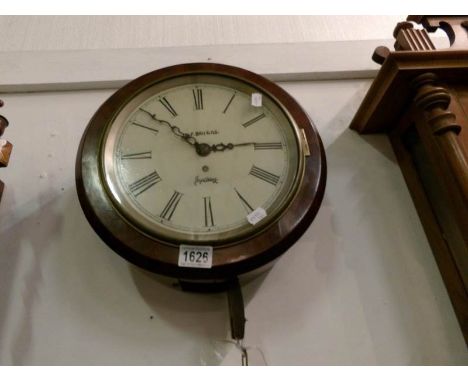 A Briggs of Spalding school/post office wall clock