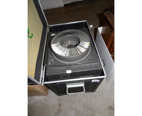 A vintage cased slide projector