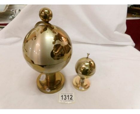 A globe cigarette dispenser and a globe cigarette lighter