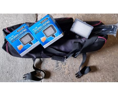 Neewer canvas cased LED video lighting set.   (B.P. 21% + VAT) 