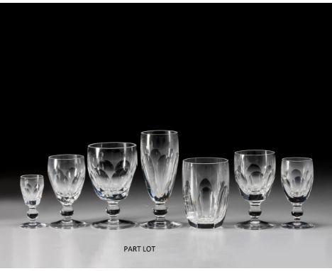 Comprising: 12 tumblers, 12 goblets, 12 white wine, 12 claret, 6 continental champagne, 6 sherry, 4 liqueur(64)