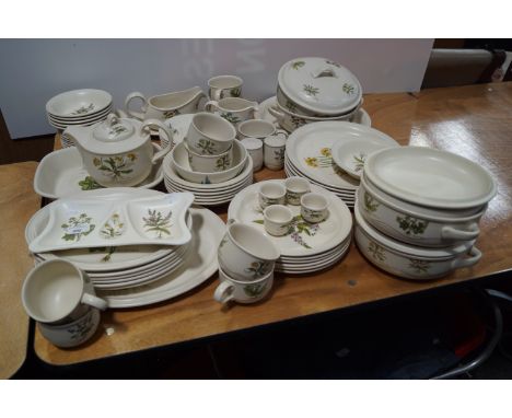 A Poole pottery dinner service