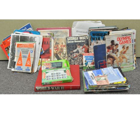 A group of sporting and Army ephemera