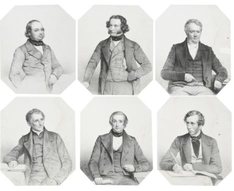 Thomas Herbert Maguire (1821-1895)Portrait of John Gould (1804-1881); Portrait of Sir William Jardine (1800-1874); Portrait o
