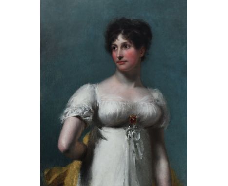 Attributed to Sir Thomas Lawrence PRA, FRS (1769-1830)Portrait of the actress Sarah Siddons (1755-1831), wearing a white dres