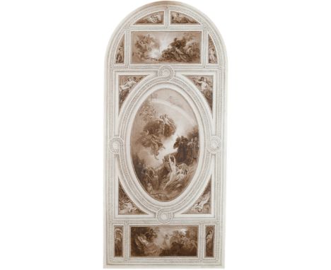 Herbert James Draper (1864-1920)Design for the ceiling of the Livery Hall at Drapers' HallSigned and inscribed Painted ceilin