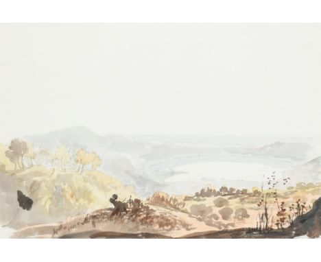 Carlo Labruzzi (Italian 1748-1810)View of Lake Nemi looking towards RomePencil and watercolour36 x 52.6cm; 14¼ x 20¾inProvena