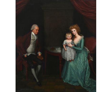 Circle of Arthur William DevisPortrait of the Prescott family seated in an interiorOil on canvas72.2 x 63.4cm; 28½ x 25inProv