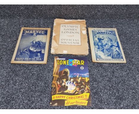 Olympic games London 1948 official souvenir and Lone Star comic