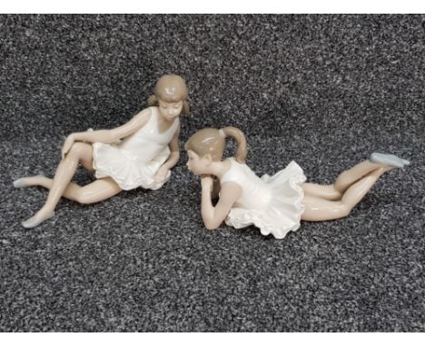 Nao by lladro figures 2 x ballerinas