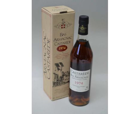 BAS ARMAGNAC CASTARE DE 1974 0.70 ltr, 40%, 1 bottle (in original box) 