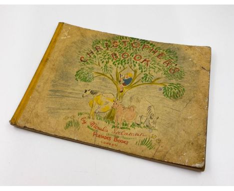 A vintage 1940's A-Z children's book, each page looks hand drawn, very sweet example of schooling books. 