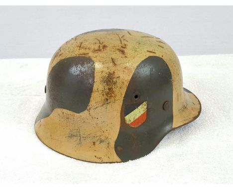 Genuine WW2 M40 Helmet. Post war paint &amp; decals. 