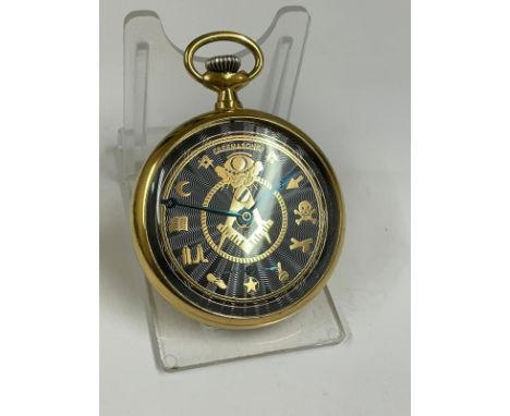 Vintage Masonic dial omega pocket watch ( working but sold with no guarantee ) 