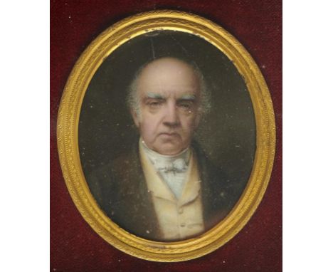 JOHN HASLEM (1808-1884) JAMES THOMASON   enamel, signed on the counter enamel James Thomason Derby b Jan 16 1786 painted by J