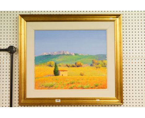K B Hancock, Oil Painting on Canvas of a Mediterranean Landscape, signed lower right, 59cm x 49cm, framed 