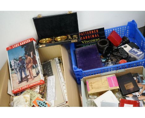 Collection of Stationery and Sewing Items including Sewing Tools, Templates, Inks, etc plus a Collection of Perfume Bottles a